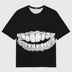 Футболка оверсайз мужская Зубы Каонаси, цвет: 3D-принт