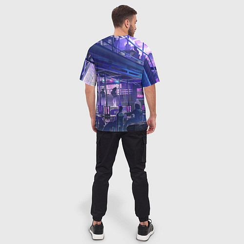 Мужская футболка оверсайз Jydy Джуди Cyberpunk2077 / 3D-принт – фото 4