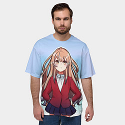 Футболка оверсайз мужская Тайга недовольна, цвет: 3D-принт — фото 2