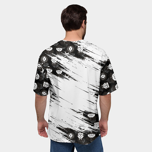 Мужская футболка оверсайз Южный парк - персонажи и логотип South Park / 3D-принт – фото 4