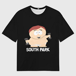 Футболка оверсайз мужская Южный парк - Эрик с гантелями, цвет: 3D-принт