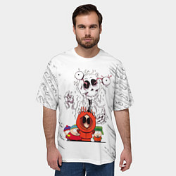 Футболка оверсайз мужская Южный парк - персонажи мультфильма South Park, цвет: 3D-принт — фото 2