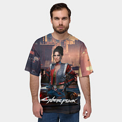 Футболка оверсайз мужская Panam Cyberpunk2077, цвет: 3D-принт — фото 2