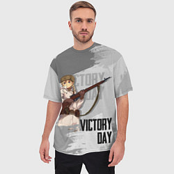 Футболка оверсайз мужская Victory day, цвет: 3D-принт — фото 2
