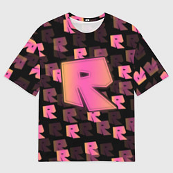 Мужская футболка оверсайз ROBLOX ЛОГО