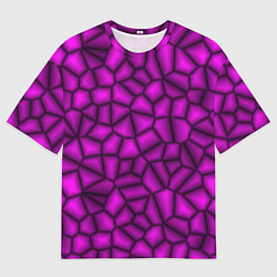 Футболка оверсайз мужская ТЕКСТУРА ФИОЛЕТОВЫЙ КАМЕНЬ, цвет: 3D-принт