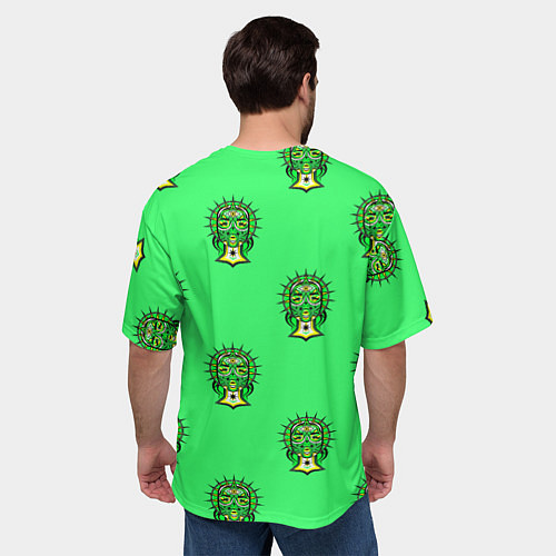 Мужская футболка оверсайз АБСТРАКТНЫЙ МИНИМАЛИЗМ / 3D-принт – фото 4