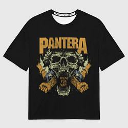 Футболка оверсайз мужская PANTERA Mouth For War, цвет: 3D-принт