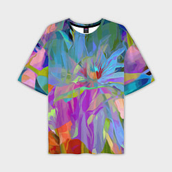 Мужская футболка оверсайз Abstract color pattern Summer 2022