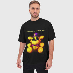 Футболка оверсайз мужская Five Nights at Freddys - мишка, цвет: 3D-принт — фото 2