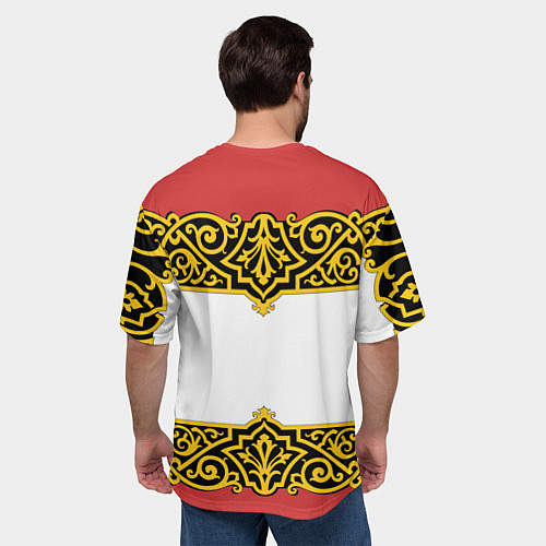 Мужская футболка оверсайз Славянский узор Вензеля 3D 2 / 3D-принт – фото 4