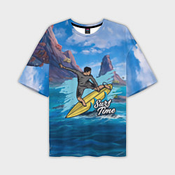 Мужская футболка оверсайз Серфинг Surf