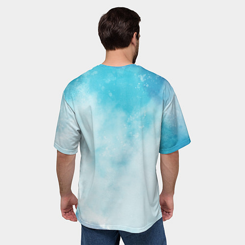 Мужская футболка оверсайз Angel Hearts / 3D-принт – фото 4