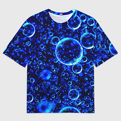 Футболка оверсайз мужская Пузыри воздуха в воде Pattern, цвет: 3D-принт