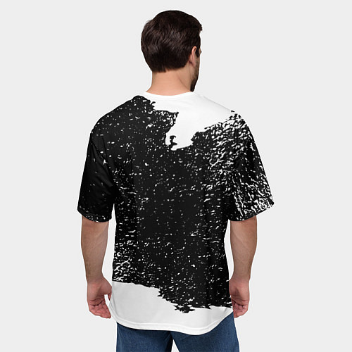 Мужская футболка оверсайз Hollywood Undead - CHAOS Out Now / 3D-принт – фото 4