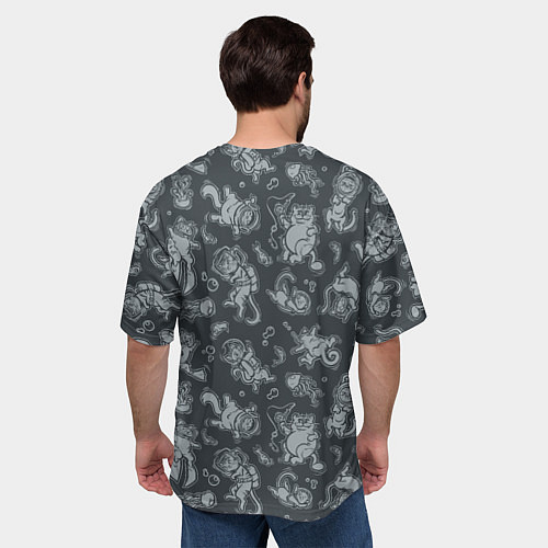 Мужская футболка оверсайз Морские Котики: Черный / 3D-принт – фото 4