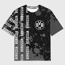 Футболка оверсайз мужская BORUSSIA Брызги, цвет: 3D-принт