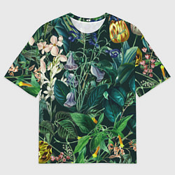 Футболка оверсайз мужская Цветы Темный Сад, цвет: 3D-принт