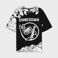 Мужская футболка оверсайз Shinedown КОТ Краска