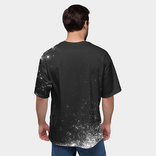 Мужская футболка оверсайз Папин Олимпос - КОТ - Краска / 3D-принт – фото 4