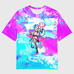 Мужская футболка оверсайз JINX ДЖИНКС NEON