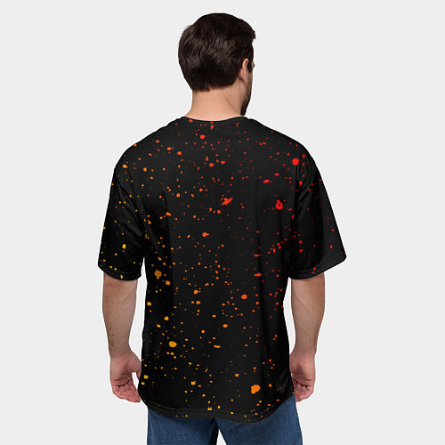 Мужская футболка оверсайз КС ГО Краска / 3D-принт – фото 4