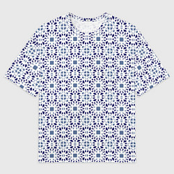 Мужская футболка оверсайз ПАТТЕРН ГЕОМЕТРИЧЕСКИЙ ЗИМНИЙ