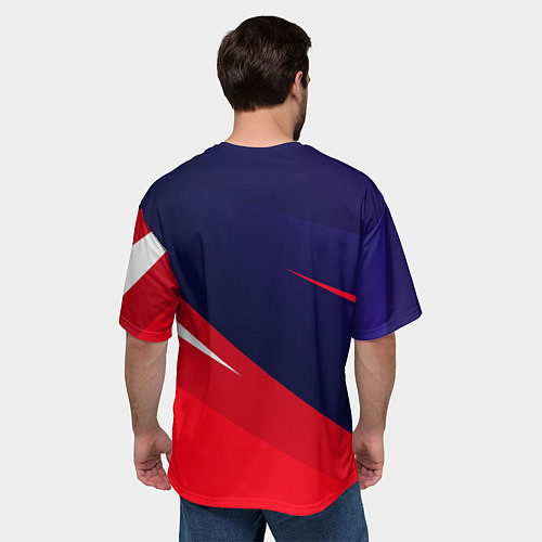 Мужская футболка оверсайз ФОРД FORD / 3D-принт – фото 4