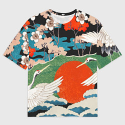 Футболка оверсайз мужская Воспоминания об Японии, цвет: 3D-принт