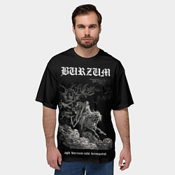 Футболка оверсайз мужская Burzum ishi krimpatul, цвет: 3D-принт — фото 2
