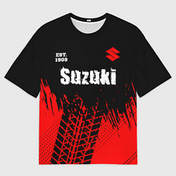 Футболка оверсайз мужская SUZUKI Suzuki Est 1909 Шины, цвет: 3D-принт
