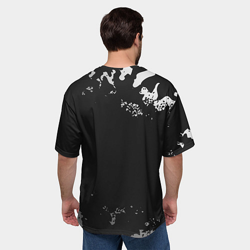 Мужская футболка оверсайз Вася - ЗАЩИТНИК - Камуфляж / 3D-принт – фото 4