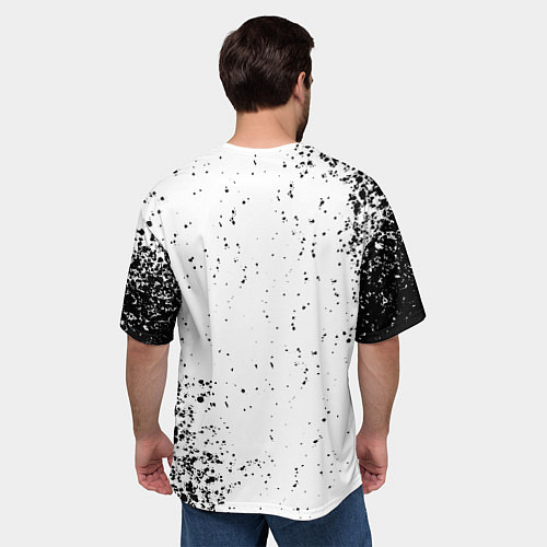 Мужская футболка оверсайз Powerwolf знак / 3D-принт – фото 4