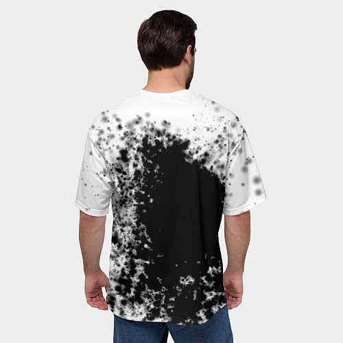 Мужская футболка оверсайз Черное золото Коллекция Get inspired! Fl-194 / 3D-принт – фото 4