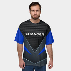 Футболка оверсайз мужская CHANGAN - TECHNOLOGY ARMOR, цвет: 3D-принт — фото 2