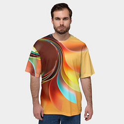 Футболка оверсайз мужская Солнце из бумаги, цвет: 3D-принт — фото 2