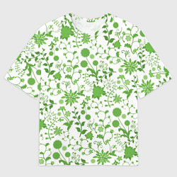 Футболка оверсайз мужская Зелёное поле, цвет: 3D-принт