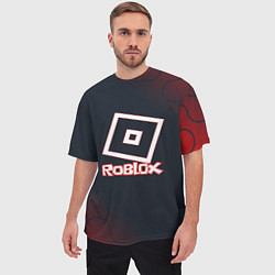 Футболка оверсайз мужская Roblox : logo, цвет: 3D-принт — фото 2