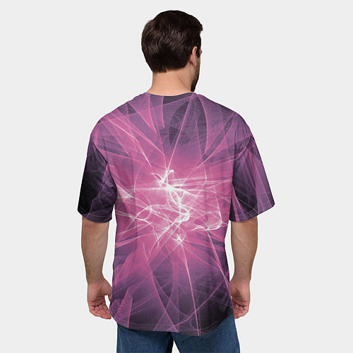 Мужская футболка оверсайз Сияние Коллекция Get inspired! Fl-16-2 / 3D-принт – фото 4