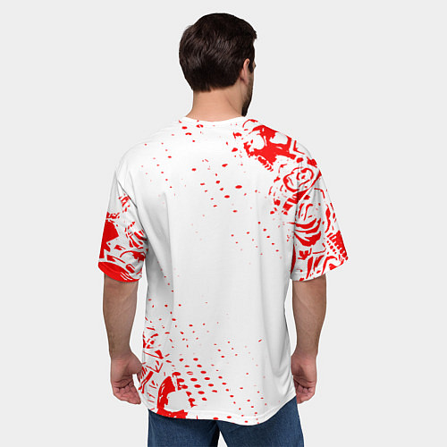 Мужская футболка оверсайз Сабатон / 3D-принт – фото 4