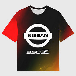 Футболка оверсайз мужская 350 Z Звезды, цвет: 3D-принт