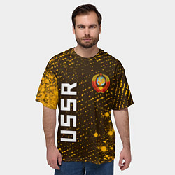 Футболка оверсайз мужская USSR - ГЕРБ - Арт, цвет: 3D-принт — фото 2