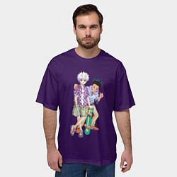 Футболка оверсайз мужская Killua Zoldyck, цвет: 3D-принт — фото 2