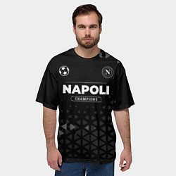 Футболка оверсайз мужская Napoli Форма Champions, цвет: 3D-принт — фото 2