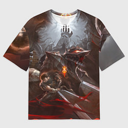 Мужская футболка оверсайз BERSERK My hands are covered in blood
