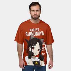 Футболка оверсайз мужская Госпожа Кагуя Kaguya Shinomiya В любви как на войн, цвет: 3D-принт — фото 2