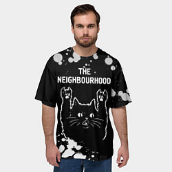 Футболка оверсайз мужская The Neighbourhood Rock Cat, цвет: 3D-принт — фото 2