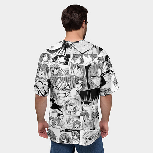 Мужская футболка оверсайз Когда плачут цикады pattern / 3D-принт – фото 4