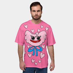 Футболка оверсайз мужская POPPY PLAYTIME - KISSY MISSY, цвет: 3D-принт — фото 2