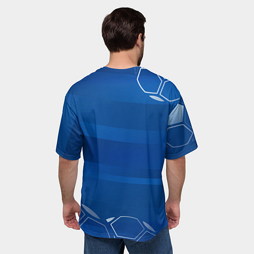 Мужская футболка оверсайз PSV FC 1 / 3D-принт – фото 4